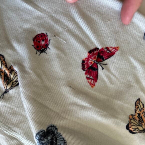 Hanna Andersson Butterfly Print Long John Pajama Pants - Size 10 - Picture 4 of 5